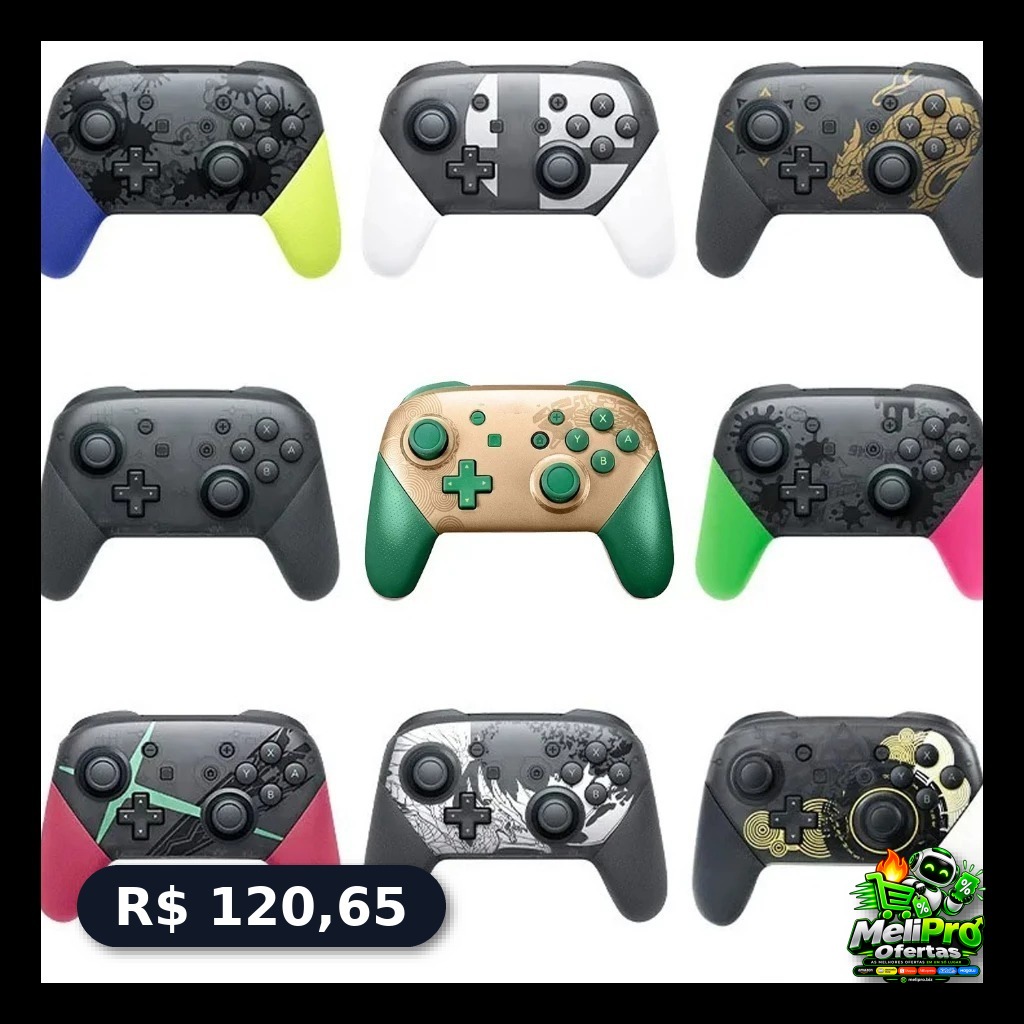 JOGATINA EM OUTRO NÍVEL  controle sem fio com vibração HD pro Switch