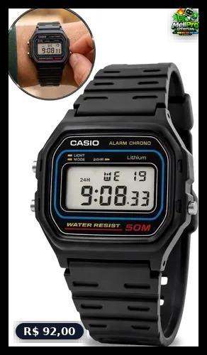 ?? Relógio Casio Digital W-59-1VQ