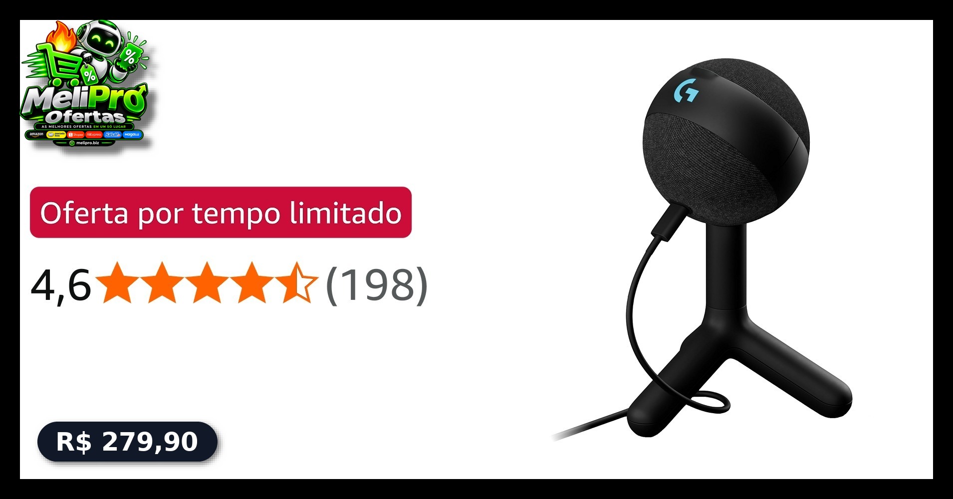 6x de R$ 46,65 sem juros