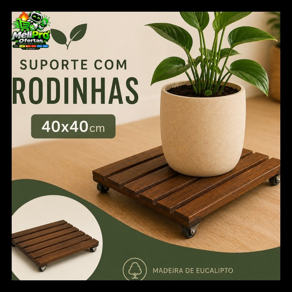 Suporte Com Rodinhas Para Vaso De Plantas, Botijão de Gás