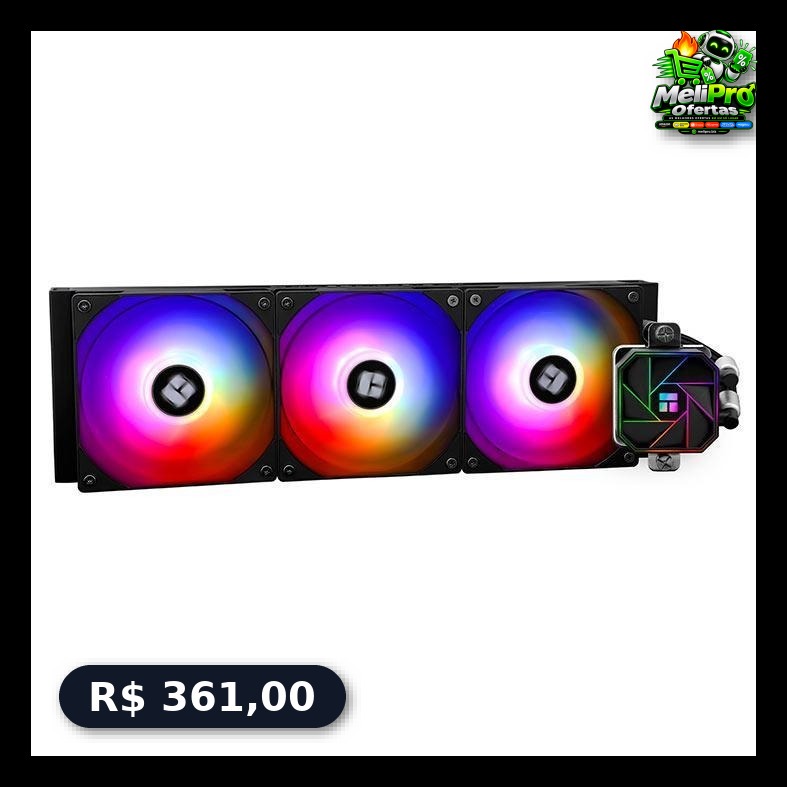 Water Cooler Thermalright Aqua Elite V3, ARGB, 360mm, Preto, TR-AE-360-V3-BK-ARGB