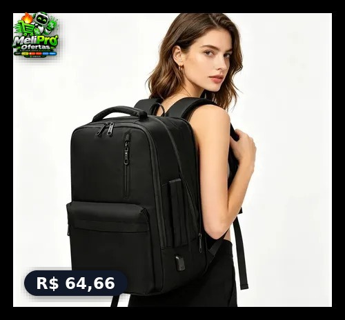 Mochila para Notebook Expansível, Impermeável
