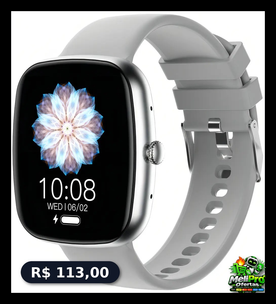 Smartwatch Bazik Prime S35 Ultra Max 47mm, Com Bluetooth e GPS Para Android e iOS