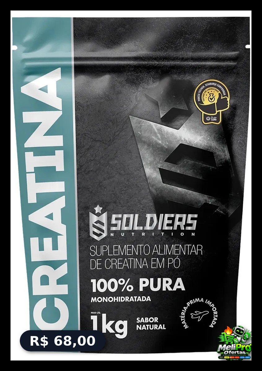 Creatina Soldiers Nutrition em pó 1kg