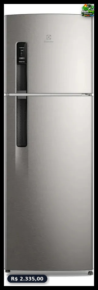 Geladeira Electrolux Frost Free 380L Inverter Duplex Inox Look 220V