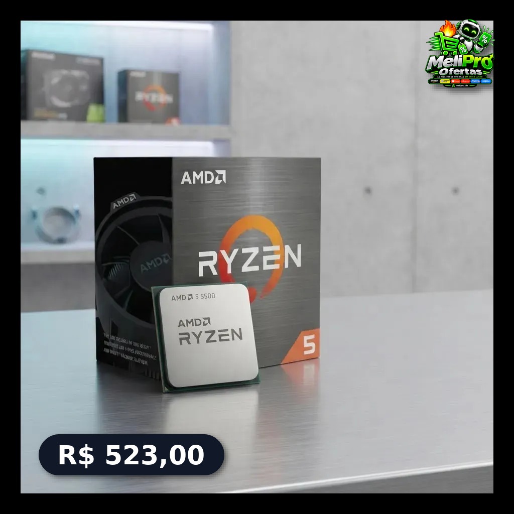 Processador AMD Ryzen 5 5500 3.6GHz 4.2GHz Max Turbo Cache 16 MB AM4