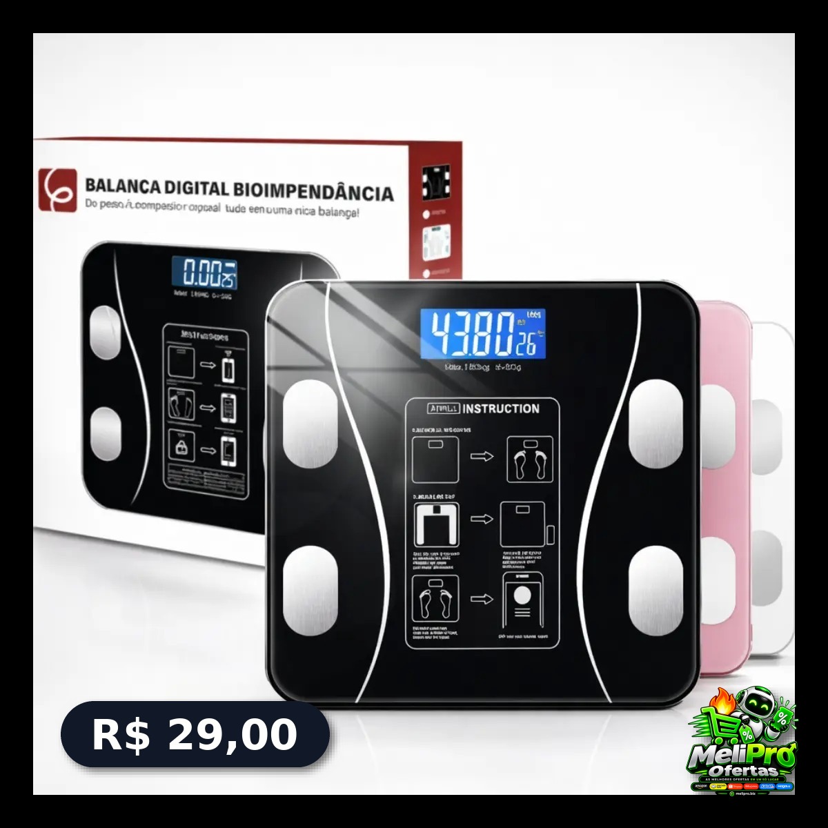 Balança Epsilon Inteligente Com App 180kg