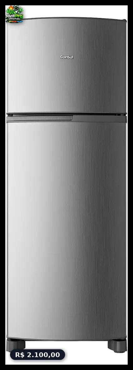 Geladeira Consul Frost Free 333 Litros Duplex Inox - CRM40MK 127v