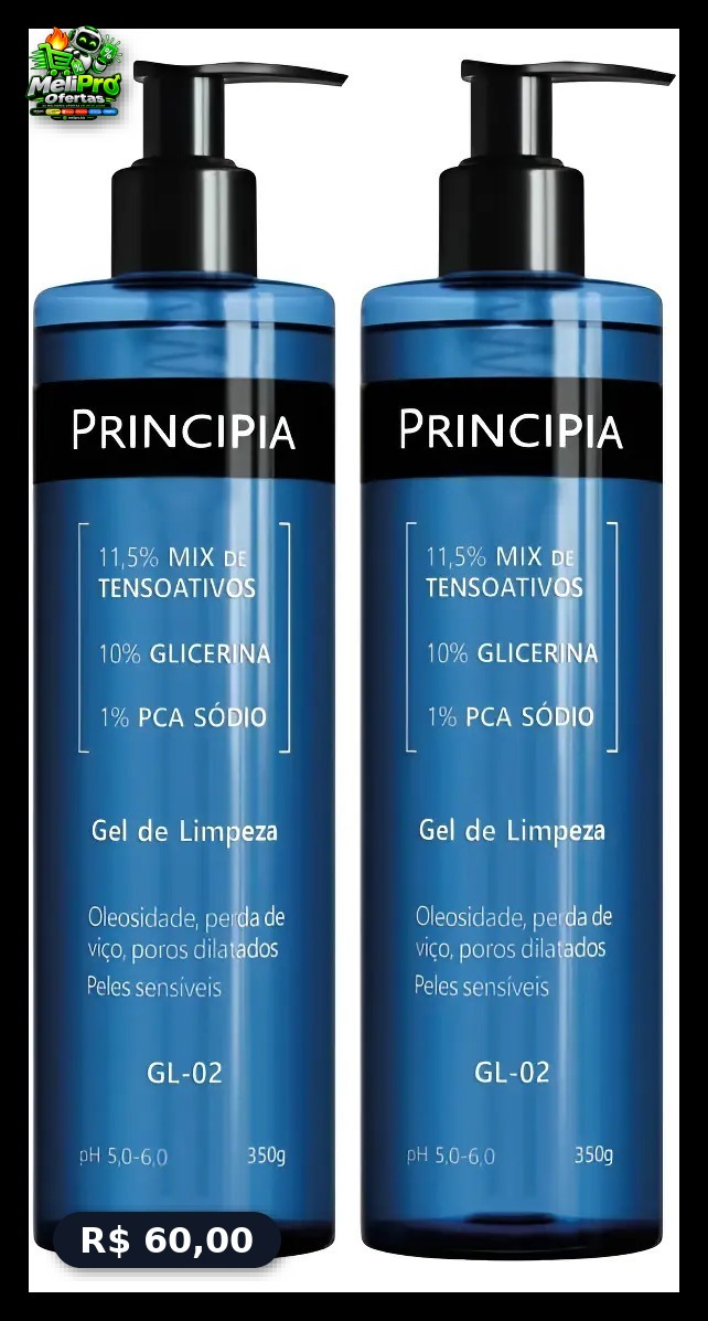 Kit 2 Gel De Limpeza Facial Principia Gl-02 350g