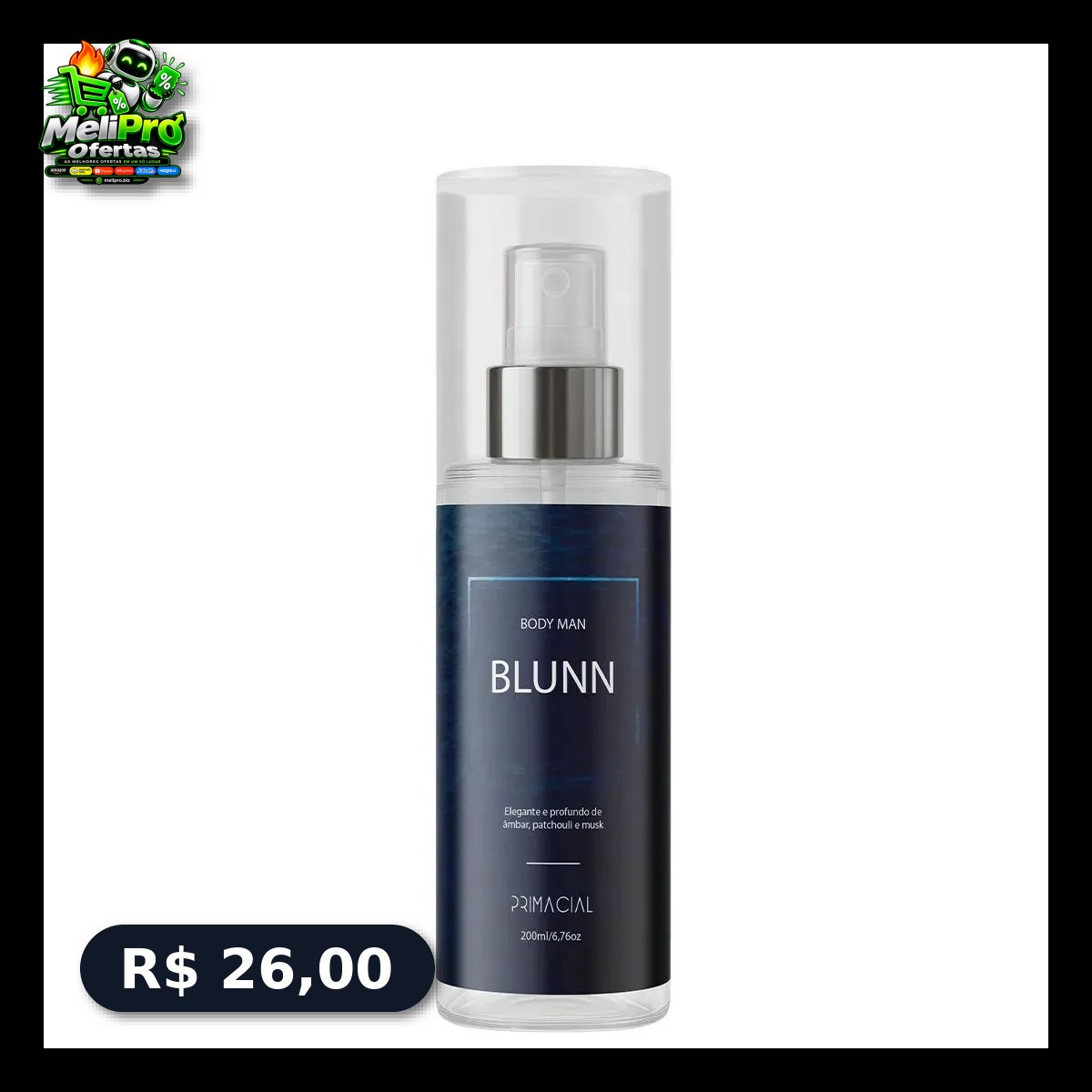 Body Splash Blunn 200ml By Primacial