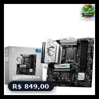 Placa Mae Msi B760M Gaming Plus Intel Lga 1700 M Atx Ddr5 Wi Fi Preto B760M Gaming Plus Wifi