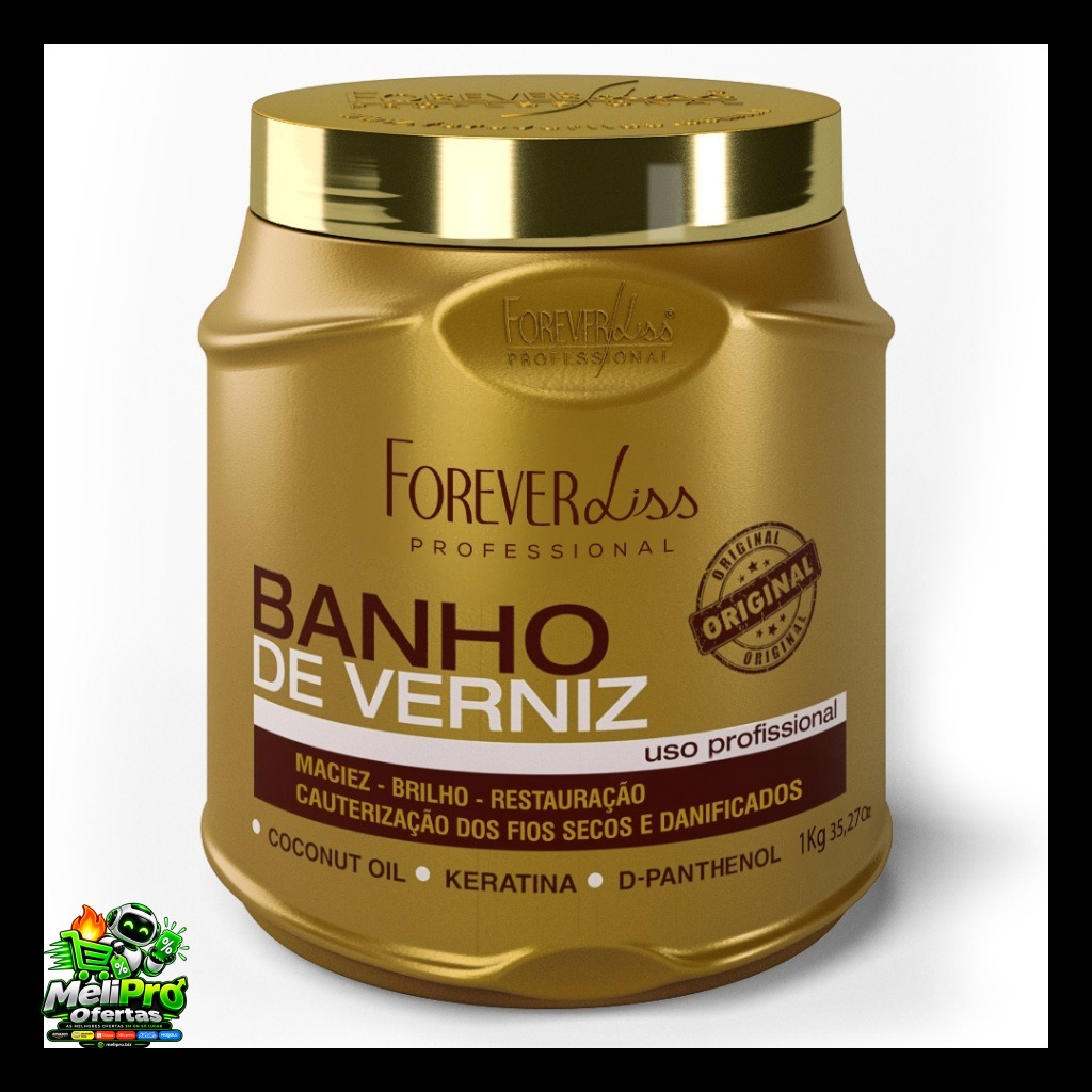 Máscara Banho De Verniz Forever Liss 1Kg