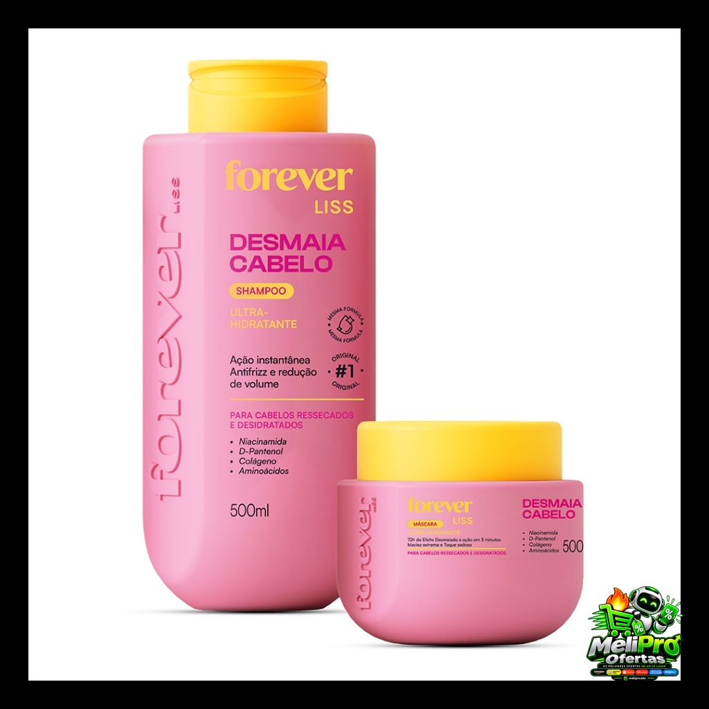 Kit Especial Desmaia Cabelo Forever Liss 500g