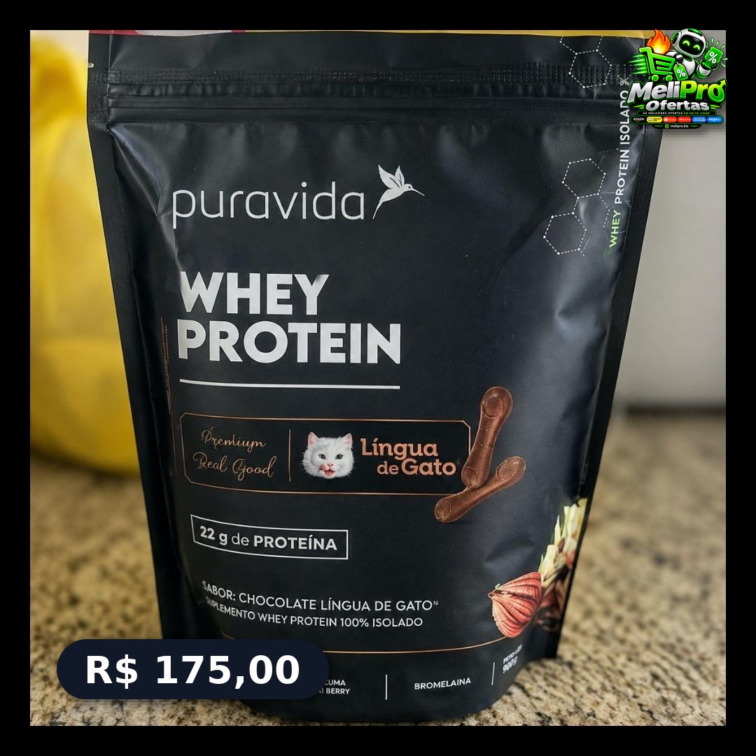 Whey Isolado Em Pó Sabor Chocolate Língua De Gato 450g