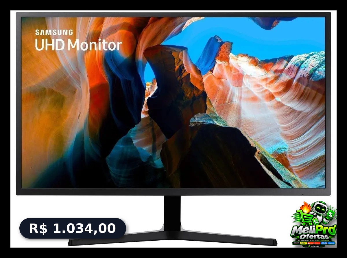 Monitor Samsung UJ59 32" UHD Tela Plana Painel VA 60Hz 4ms HDMI FreeSync Game Mode LU32J590UQLMZD
