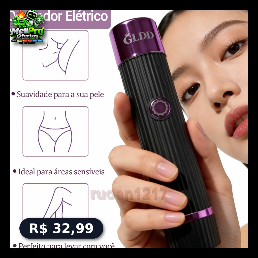 GL&DD Depilador Eletrico Feminino Recarregável Removedor De Pelos