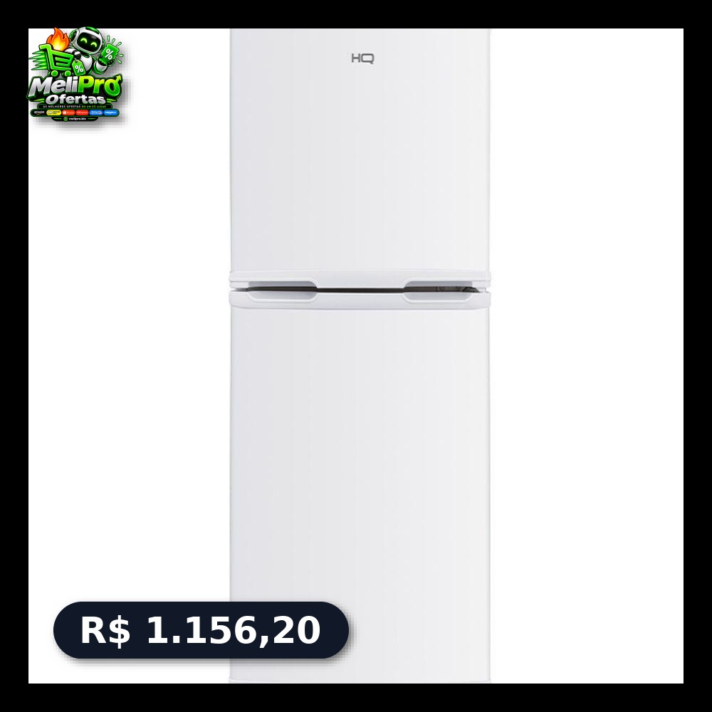 Geladeira Compacta HQ 140L Duplex Defrost A+++ HQ-140RDF!