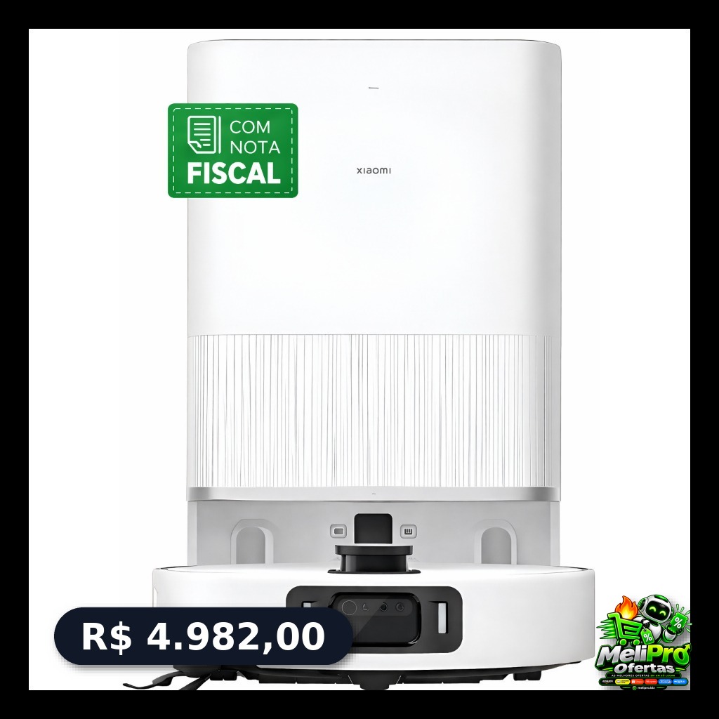 Robô Aspirador Vacumm 5 Pro Inteligente 20000Pa Mapeamento WiFi Auto Limpeza