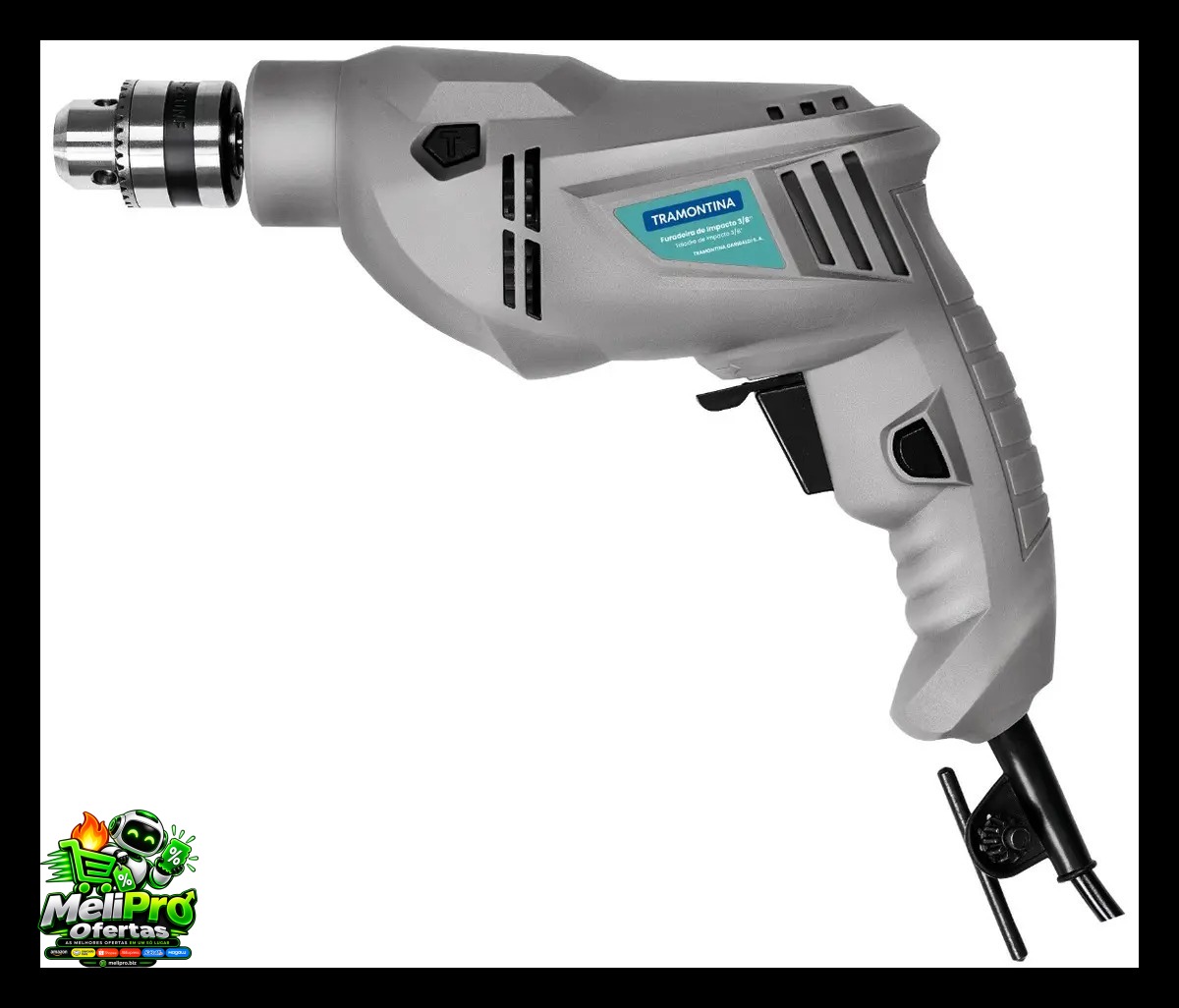 Furadeira De Impacto 500 W 3/8 Cinza Tramontina