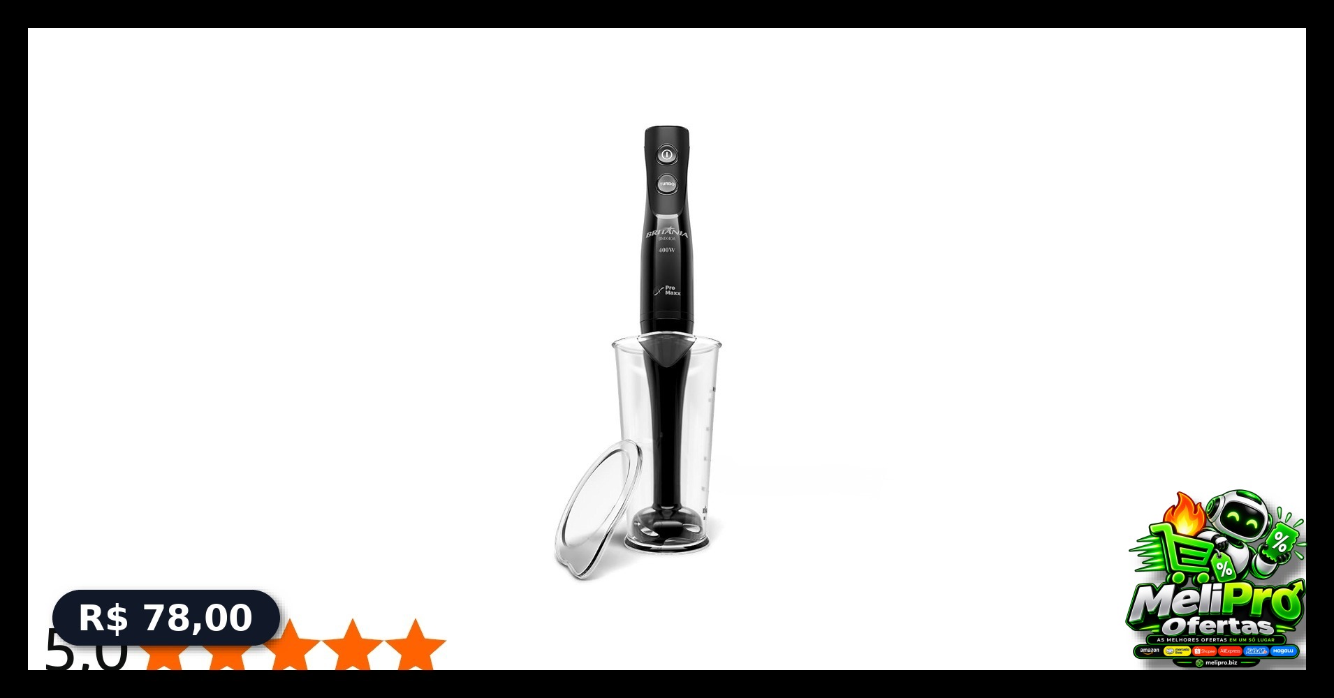 Mixer Britânia 2 Velocidades 400W BMX40A 127V