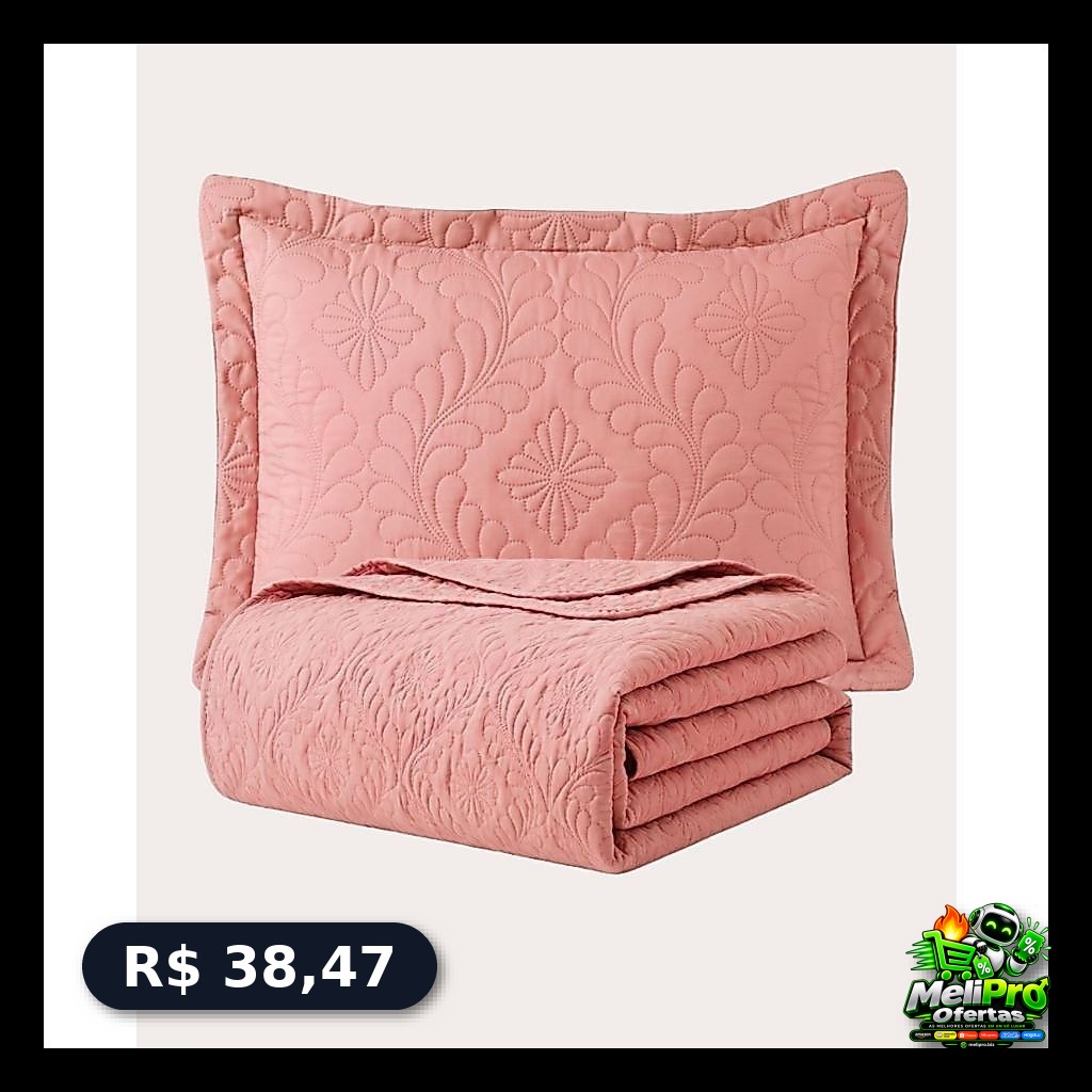 Cobre-Leito Matelado Luxo Queen, Casal, Solteiro ou King.