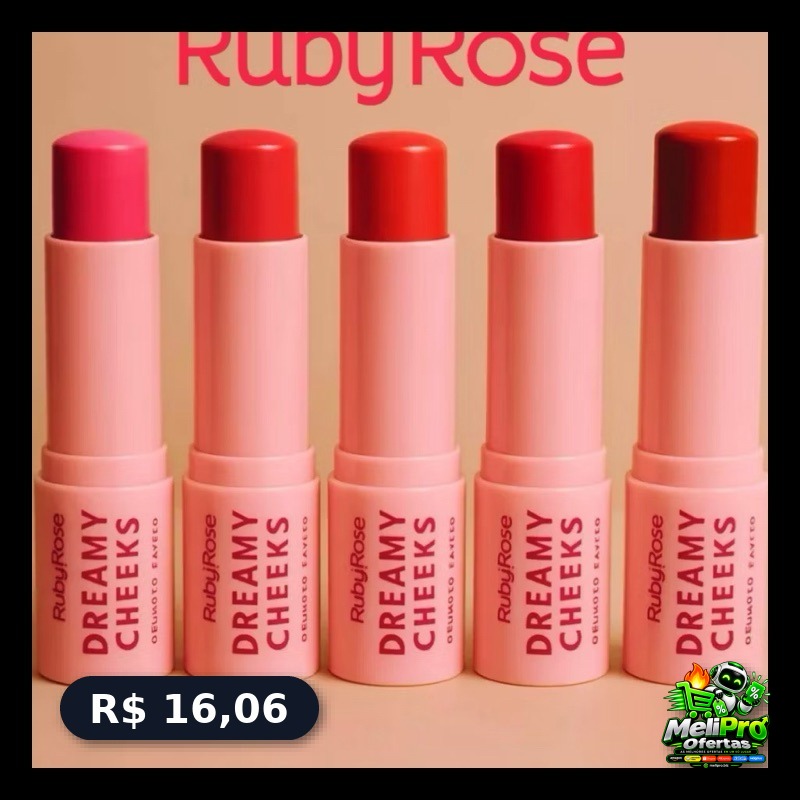 Lançamento Blush Cremoso Stick Dreamy Cheeks Linha Rosa