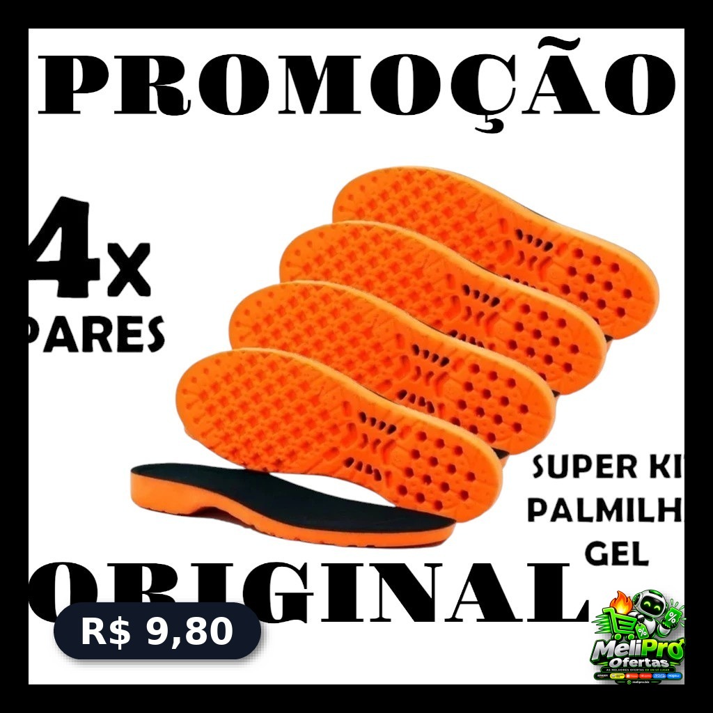 Palmilha de Gel PU Confortável Macia