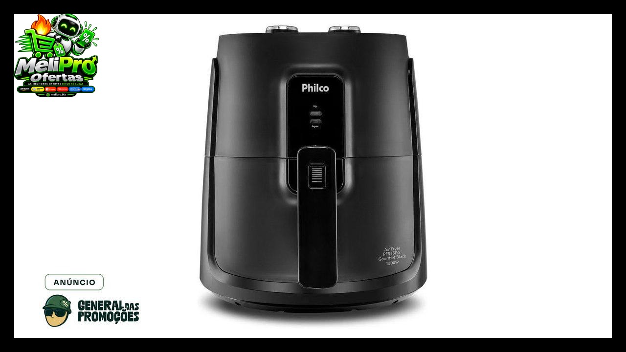 Fritadeira Elétrica Air Fryer Philco PFR15PG 4,3L 1500W 220V