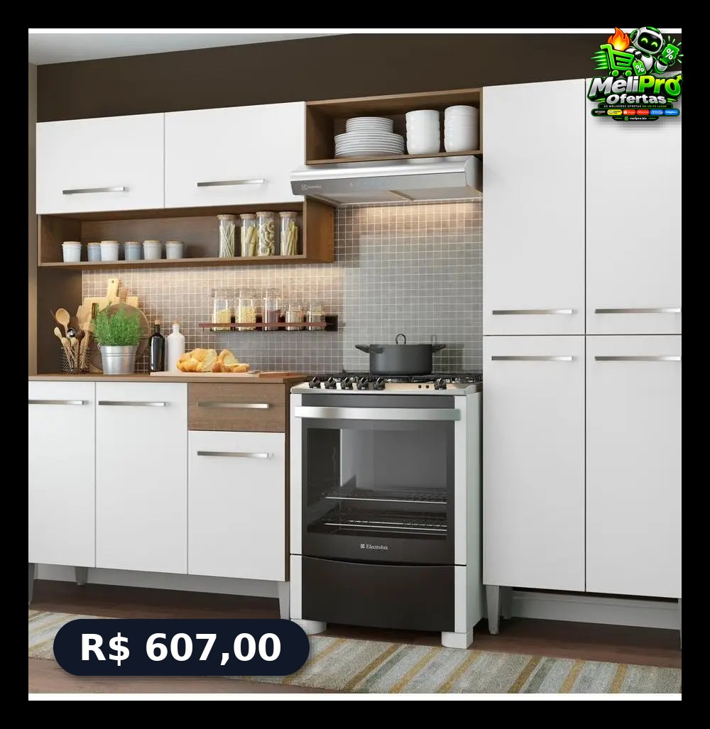 Armário De Cozinha Compacta Modulada Madesa Emilly Pop GREM229002