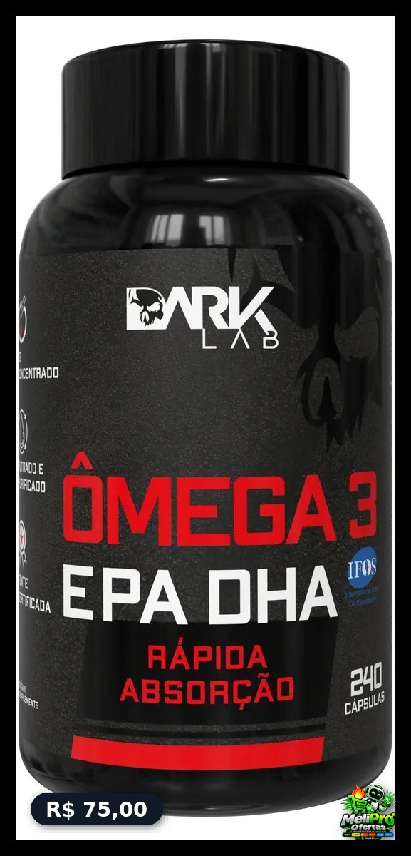 Ômega 3 Epa Dha 240 Cápsulas Dark Lab