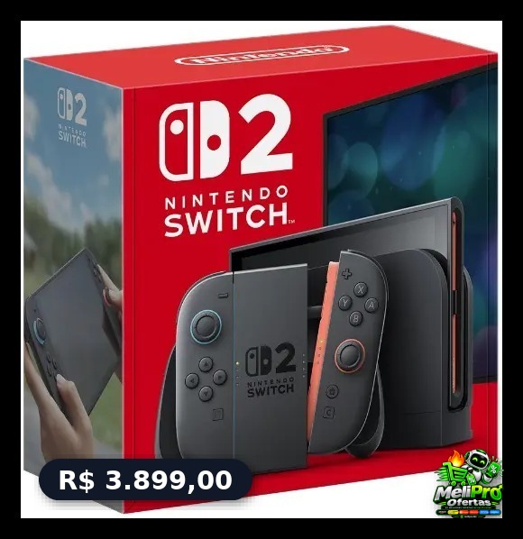 Console Nintendo Switch 2 Preto - Modelo Nacional Preto