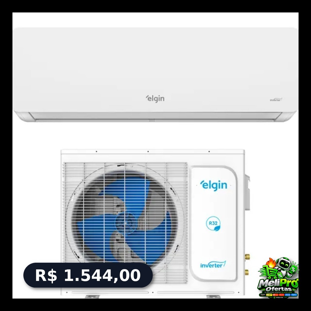 Ar Condicionado Inverter Elgin High Wall Eco III Wifi 12.000 Btus Quentefrio 220v