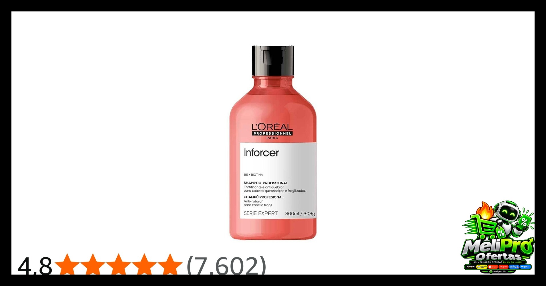 L'Oréal Professionnel Inforcer Shampoo Fortificante Antiqueda por Quebra, 300ml