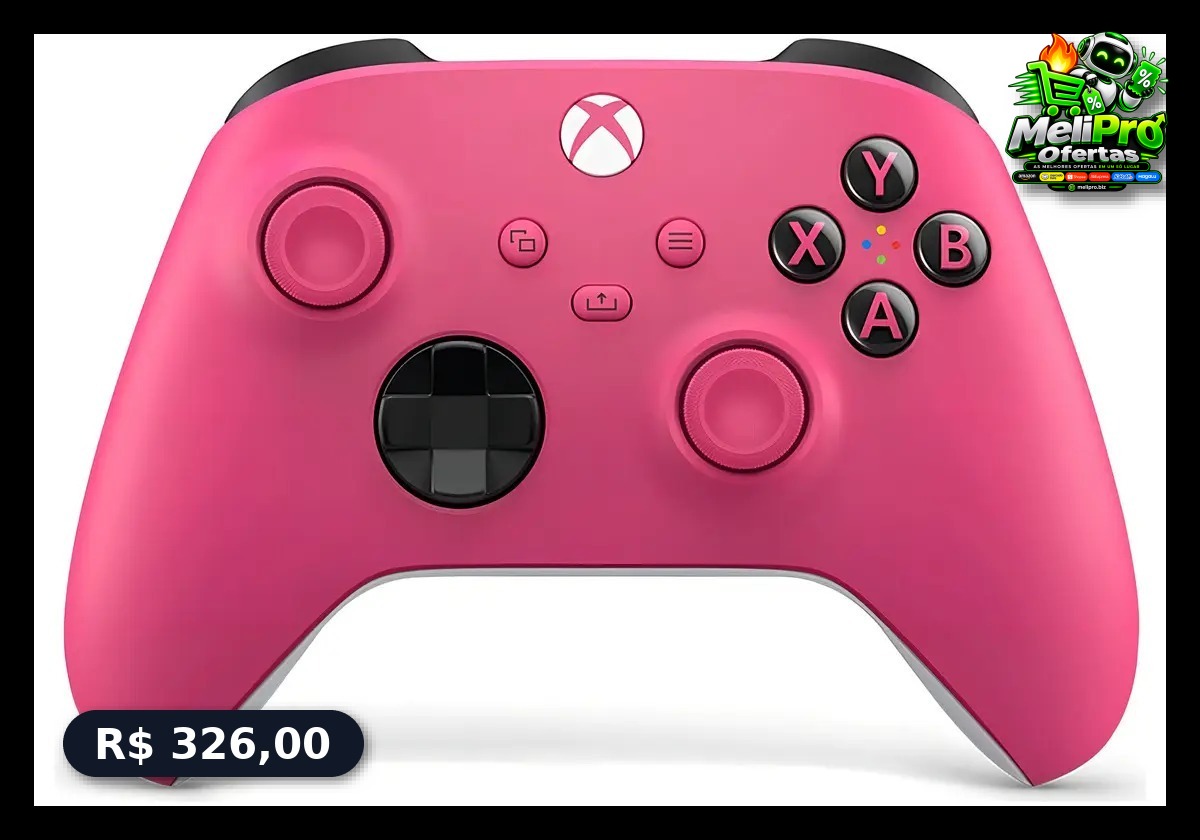Controle Xbox Series Deep Pink Vermelho