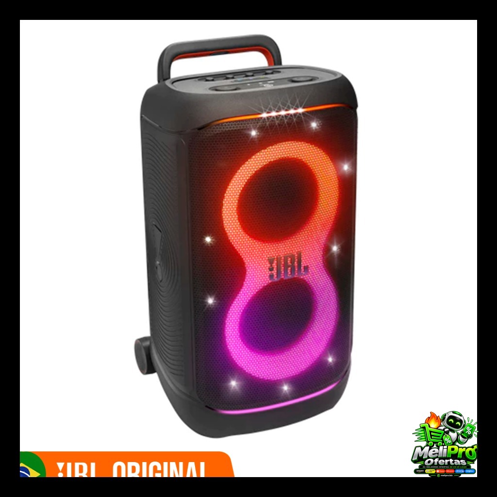 Caixa de Som JBL PartyBox 520 400W RMS Preto Original - Lançamento