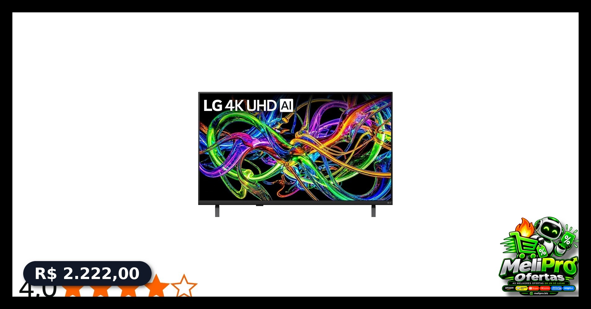 Smart TV LG 50" 4K UHD NANO AI 50UN85CBPSA.BWZ