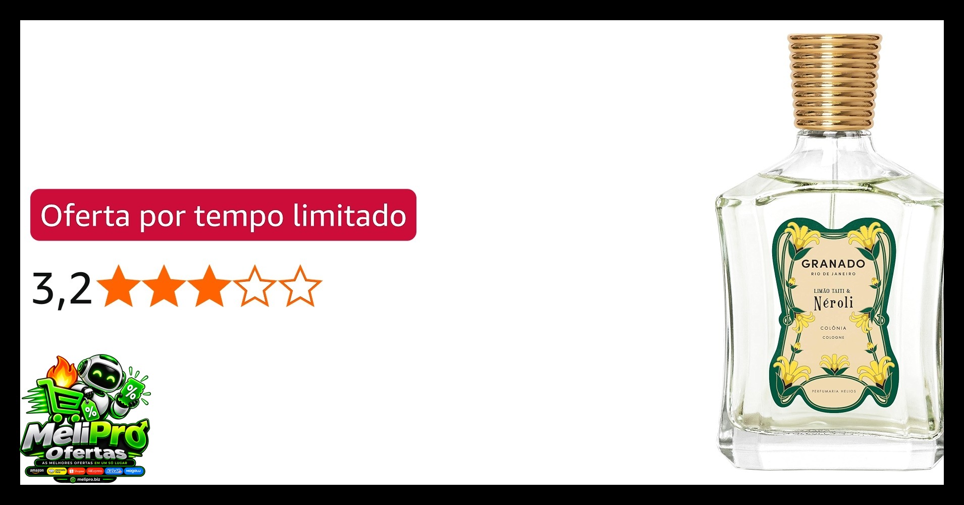 Granado Colônia, Vintage, Limão & Neroli, 100ml