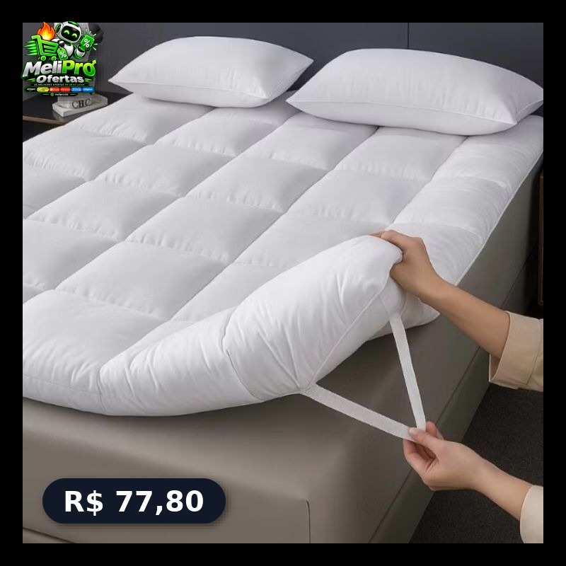 Pillow top cama solteiro, casal, Queen e king box protetor de colchão Toque de pluma 400 fios!