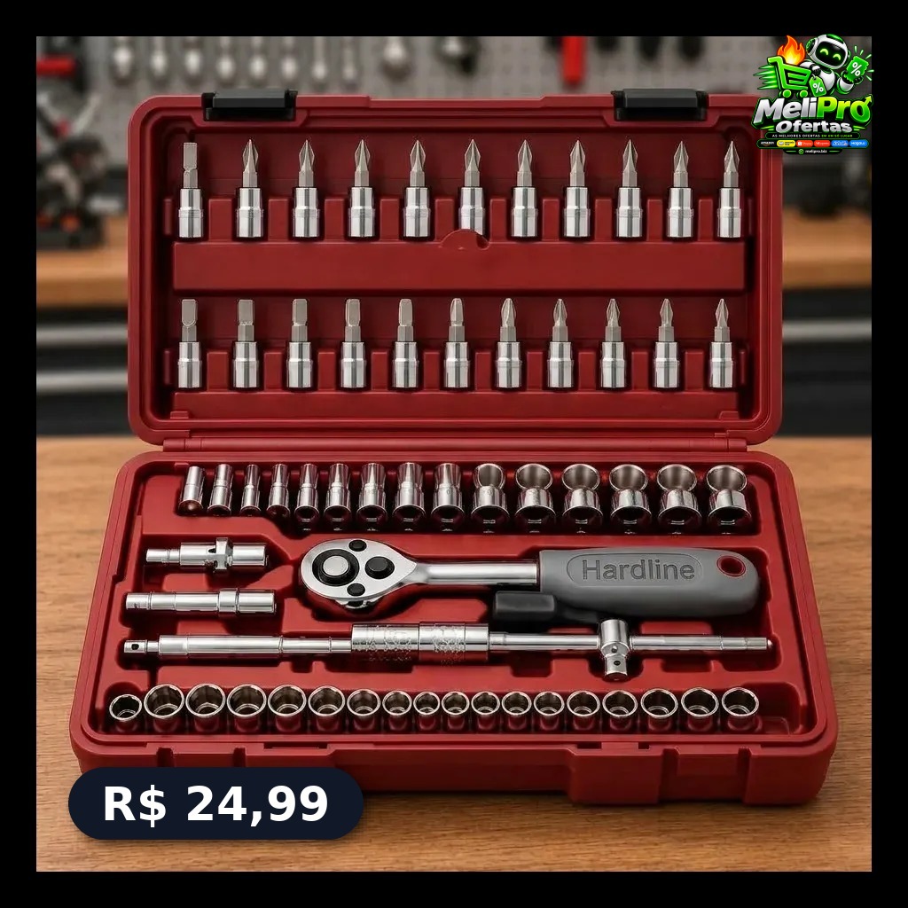 Kit Jogo De Ferramentas 46 Peças