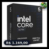 Processador Intel Core Ultra 5 250KF, 3.7GHz (5.4GHz Turbo), Cache 30MB, 14 Núcleos, 14 Threads, LGA 1851, Sem Vídeo Int