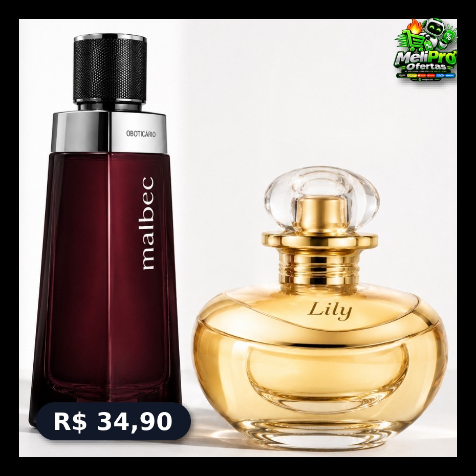 Kit 2 Perfumes Masculino e Feminino Luxo Presente Casal Elegante