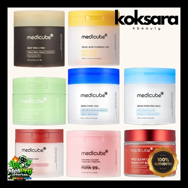 medicube pad 6types (vita c, exosome, zero 2.0, zero mild, succinic, collagen, body)