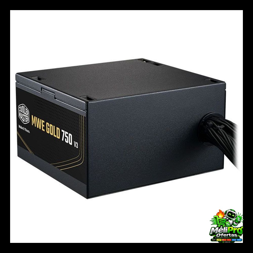 Fonte Cooler Master ATX 3.1 750W MWE Gold 750 V3 PFC Ativo 80 Plus Gold