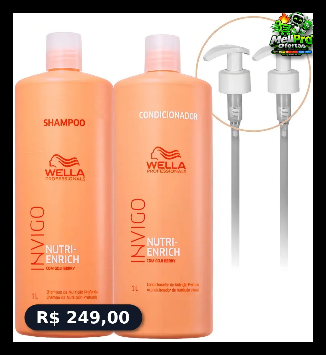Kit Wella Invigo Nutri Enrich Shampoo + Condicionador