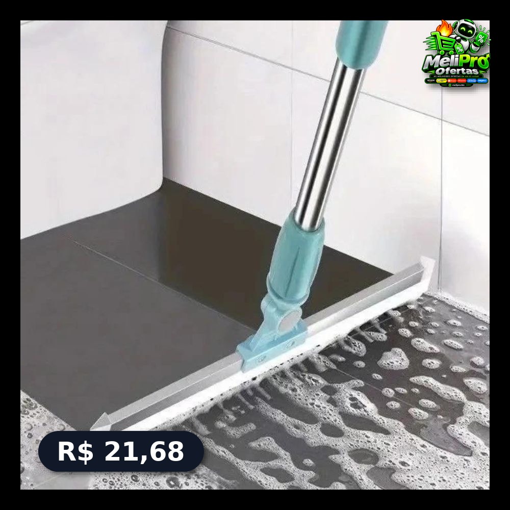 Rodo Limpador De Silicone Mágico multi-Funcional Varredor De Vidros Molhado E Seco De Uso Duplo/Vassoura!