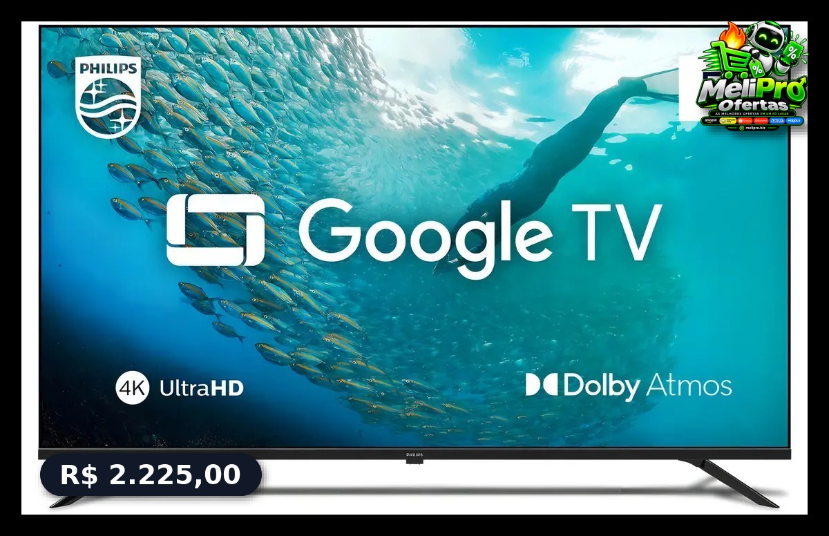 Smart Tv 4k Uhd Led 58 Philips Pug7019 Wi-fi Google Tv 3 Hd