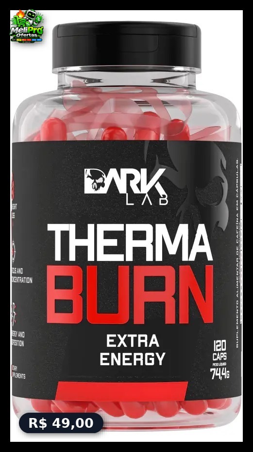Termogêni.co Therma Burn 210mg De Cafeína 120 Caps Dark Lab