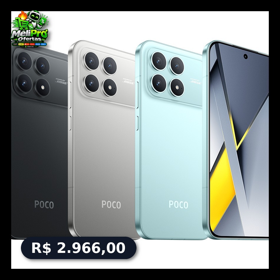 Celular Xiaomi Poco F8 Pro 5G 256GB OU 512GB 12GB RAM COM NFC VERSÃO GLOBAL FONTE BRASIL NOVO LACRADO A PRONTA ENTREGA