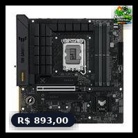 Placa Mae Asus Tuf Gaming B760M Plus Wifi Ii Intel Ddr5 Preto 90Mb1He0 M0Eay0