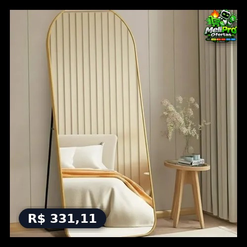Espelho Retro Orgânico Corpo Inteiro 170x70 Moldura Lopazzi
